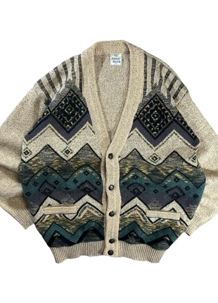 Cardigan vintage à motif - XXL y2k oversize - 80/90’s/2000’s - laine, marke: Vintage Dressing, zustand: Sehr gut, größe: XXL, 29,00 €, 31,15 € beinhaltet Vinted-Käuferschutz Pro