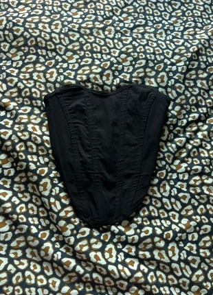 Bustier noir, marque: PrettyLittleThing, état: Très bon état, taille: XS / 34 / 6, 3,00 €, 3,85 € Protection acheteurs incluse