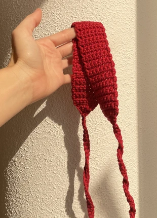 Bandeau en crochet - Rouge, marca: Local, estado: Nuevo sin etiquetas, 5,00 €, 5,95 € Protección al comprador incluida
