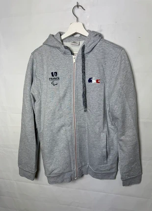 Lacoste Sport – Sweat à capuche zippé Équipe de France Paralympique, marke: Lacoste, zustand: Sehr gut, größe: L, 50,00 €, 53,20 € inklusive Vinted-Käuferschutz