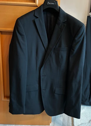 Stones Kinesis Herrenanzug Slim Fit Gr. 48 – Schwarz – mit gratis Krawatte, marke: STONES, zustand: Sehr gut, größe: 48, 80,00 €, 84,70 € inklusive Vinted-Käuferschutz