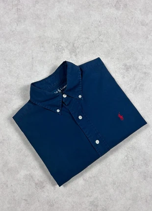 Chemise été à manches courtes Ralph Lauren 100% coton style Old Money bleu marine - taille S, brand: Ralph Lauren, condition: Very good, size: S, €35.00, €37.45 includes Buyer Protection Pro