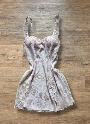 Early 00’s y2k APT. 9 Sheer Paisley Graphic Floral Lace Trim Babydoll Corset Top, brand: Apt. 9, condition: Good, size: S / UK 8-10, £25.00, £26.95 includes Buyer Protection Pro