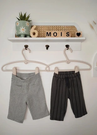 Lot pantalons jambes larges - 6 mois - Zara et Bout'chou, marque: Zara, état: Très bon état, taille: 3-6 mois / 62 cm, 8,00 €, 9,10 € Protection acheteurs (Pro) incluse