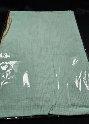 Luxe lichtgroene Sunset Fashion sjaal – 100% katoen – groot formaat 90x180 cm – modern & elegant, marque: Sunset Fashion, état: Neuf avec étiquette, 14,95 €, 16,40 € Protection acheteurs (Pro) incluse