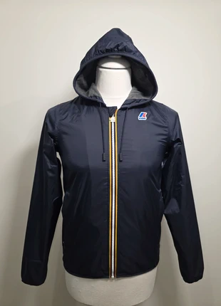 Manteau parka doublée imperméable K-way Jacques jersey bleu foncé taille S mixte 🔥, brand: K-Way, condition: Very good, size: S, €119.00, €125.65 includes Buyer Protection Pro