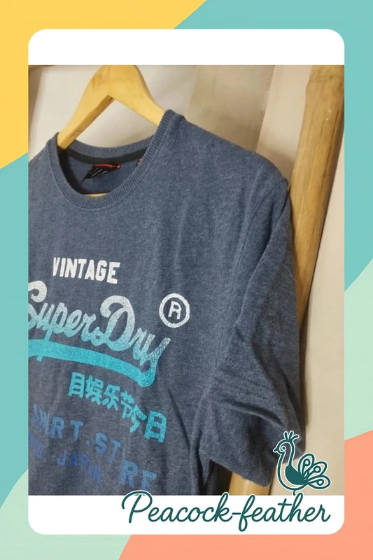 T-shirt Superdry bleu M - photo numéro 3