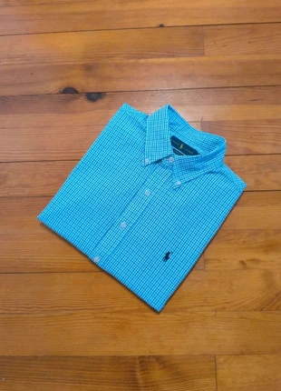 Chemisette Ralph Lauren - Classic Fit - Logo brodé marine - Bleu, blanc - Taille L, marque: Ralph Lauren, état: Très bon état, taille: L, 28,99 €, 31,14 € Protection acheteurs incluse