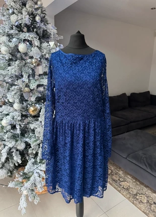 Oasis blue lace evening dress, brand: Oasis, condition: New with tags, size: L / 12, £3.99, £4.89 includes Buyer Protection