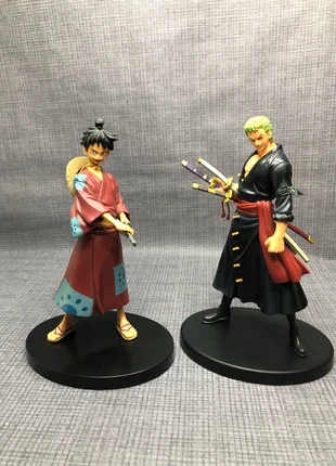Lot 2 figurines One Piece Luffy & Zoro Roronoa 20 cm manga/anime, condition: Very good, size: One size, €20.00, €21.70 includes Buyer Protection