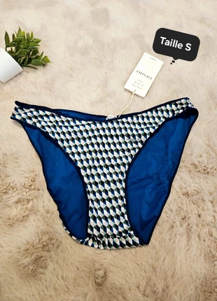 Bas maillot a motif bleu S Oysho neuf, marque: Oysho, état: Très bon état, taille: S / 36 / 8, 11,00 €, 12,25 € Protection acheteurs incluse