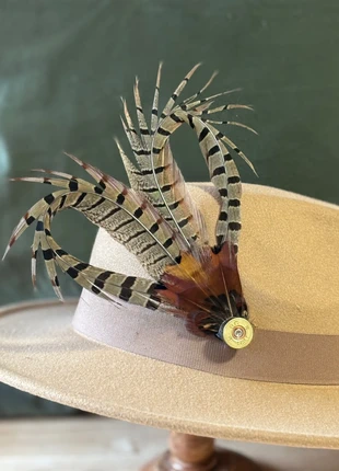 Pheasant feather hat pin, brand: pheasant feather creations, condition: New without tags, size: One size, £7.50, £8.58 includes Buyer Protection