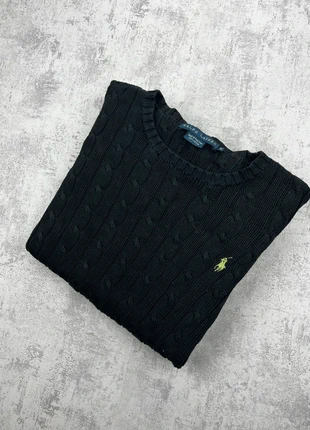 Polo Ralph Lauren Torsadé Col Rond Noir Logo Brodé Taille MFemme TR56., brand: Ralph Lauren, condition: Very good, size: M / 38 / 10, €49.90, €53.10 includes Buyer Protection Pro