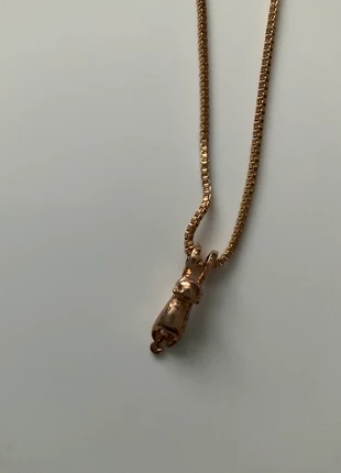 Sale!Rose gold coloured cat hanging on cute metal necklace, condition: Good, £1.20, £1.96 includes Buyer Protection