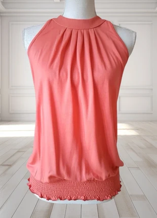 Top col americain épaules denudées viscose rose corail top scollo americana rosa corallo viscosa, brand: Best Connections Heine, condizioni: Nuovo senza cartellino, taglia: S / IT 40 / EU 36, €9.00, €10.15 include la Protezione acquisti