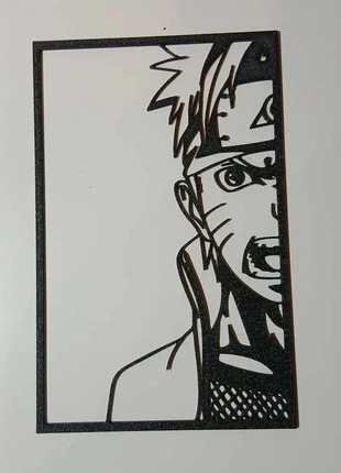 Naruto Wall Art – Anime Decorative Frame (3D Printed), marca: Naruto, estado: Novo com etiquetas, €6.00, €7.00 inclui Proteção do Comprador