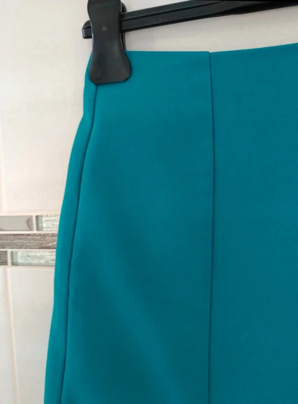 Jupe Camaïeu t.36 turquoise - photo numéro 3