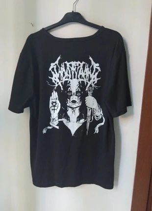 🖤🔥 Black Metal Style T-shirt | Dark Goth Y2K Alternative Streetwear, brand: black metal, condizioni: Ottime, taglia: L, €4.00, €4.90 include la Protezione acquisti