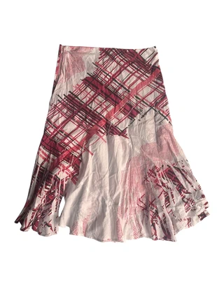 Chilli Pepper Abstract Pink Graphic Flared Skirt UK 10 – Y2K Indie Sleaze Print, brand: Chilli Pepper, condition: Very good, size: M / 10, £12.95, £14.30 includes Buyer Protection