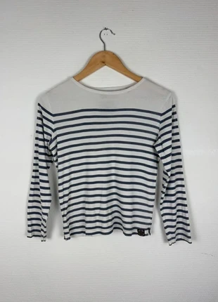 Marinière Okaïdi rayée bleu marine – 10 ans / XS femme, marca: Okaïdi, estado: Muy bueno, tamaño: 10 años / 140 cm, 6,00 €, 7,00 € Protección al comprador incluida