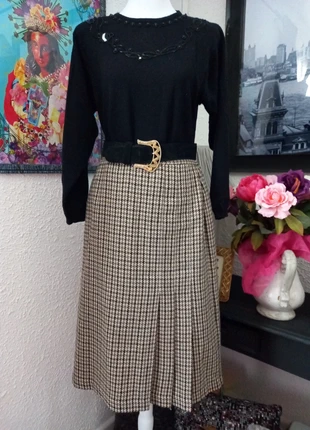 jupe laine mélangée pied de poule vintage 70's taille 38/40, marque: Vintage Dressing, état: Très bon état, taille: M / 38 / 10, 28,00 €, 30,10 € Protection acheteurs incluse