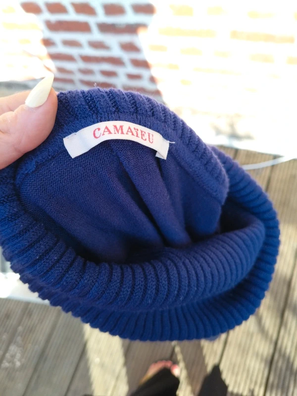 Pull bleu électrique Camaïeu - photo numéro 3