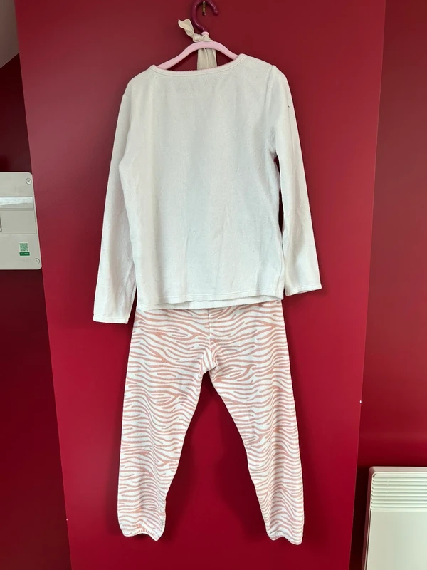 Pyjama velours fille 8 ans dpam chat - photo numéro 5