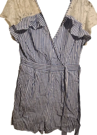 SHEIN Striped Romper with Lace Shoulders - Brand New, Size S!, brand: Shein, condizioni: Nuovo senza cartellino, taglia: S / IT 40 / EU 36, €5.00, €5.95 include la Protezione acquisti