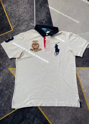 Ralph Lauren Big Pony Polo USA Crest | Chief Keef Style | Vintage Y2K 2000 | Weiß Navy Gr. S, marque: Ralph Lauren, état: Très bon état, taille: S, 39,00 €, 41,65 € Protection acheteurs incluse