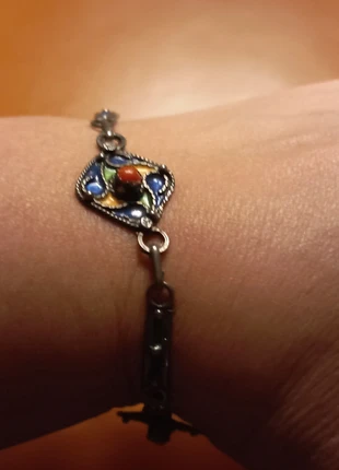 Bracelet kabyle argent et corail véritable, merk: Kabyle, staat: Heel goed, € 31,00, € 33,25 inclusief Kopersbescherming