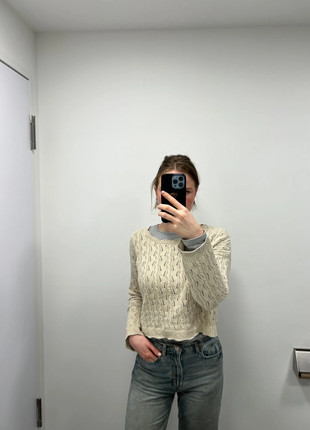 Cremefarbener Strickpulli, marque: Reserved, état: Très bon état, taille: M / 38 / 10, 8,00 €, 9,10 € Protection acheteurs incluse