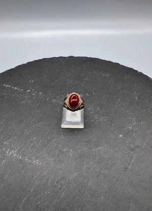 Bague agate rouge, marque: Pierre, état: Neuf sans étiquette, taille: 22,6 mm, 80,00 €, 84,70 € Protection acheteurs (Pro) incluse