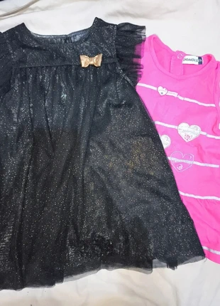 Lot 2 robes, marque: Gémo, état: Bon état, taille: 24-36 mois / 92 cm, 1,00 €, 1,75 € Protection acheteurs incluse