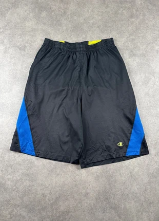 Short de sport large Champion vintage noir taille S homme y2k - SHO0445, merk: Champion, staat: Heel goed, maat: S, € 6,00, € 7,00 inclusief Kopersbescherming Pro