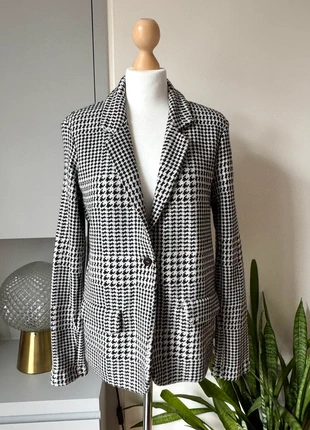 Veste blazer Majestic Filatures en laine imprimée pied de poule taille 4, marque: Majestic Filatures, état: Très bon état, taille: L / 40 / 12, 75,00 €, 79,45 € Protection acheteurs (Pro) incluse