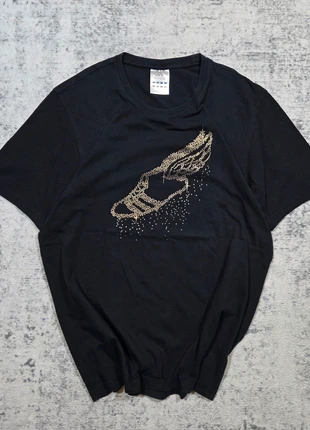 👟 T-shirt Adidas noir L homme chaussure ailée strass dorés, marca: adidas, estado: Muy bueno, tamaño: L, 29,99 €, 32,19 € Protección al comprador Pro incluida