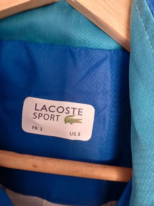 Veste lacoste bleu et blanche sport S - photo numéro 3