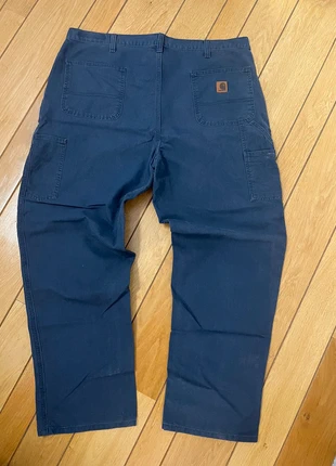 Pantalon carhartt coupe large bleu marine, marca: Carhartt, estado: Muito bom, tamanho: L, €45.00, €47.95 inclui Proteção do Comprador