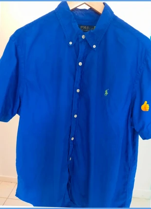 Chemise Ralph Lauren manches courtes bleu marine pour homme taille XL-195cm - classique fit, marca: Ralph Lauren, estado: Nuevo sin etiquetas, tamaño: XL, 35,00 €, 37,45 € Protección al comprador Pro incluida
