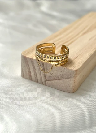 Bague chaîne en acier inoxydable | Ajustable, marque: Boutique indépendante, état: Très bon état, taille: Ajustable, 9,99 €, 11,19 € Protection acheteurs (Pro) incluse