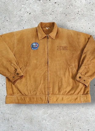 Veste Ford Truck Vintage 90's Velour Cotelé Moutarde Made in Hong Kong - Taille XL Homme -1465, brand: Vintage Dressing, condizioni: Ottime, taglia: XL, €59.90, €63.60 include la Protezione acquisti