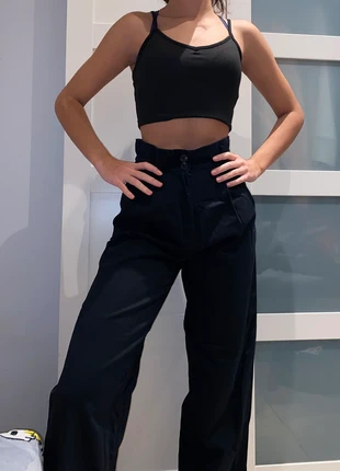 Vaqueros negros mujer de Pull&Bear, marca: Pull & Bear, estado: Muy bueno, tamaño: XS / 34 / 6, 4,99 €, 5,94 € Protección al comprador incluida