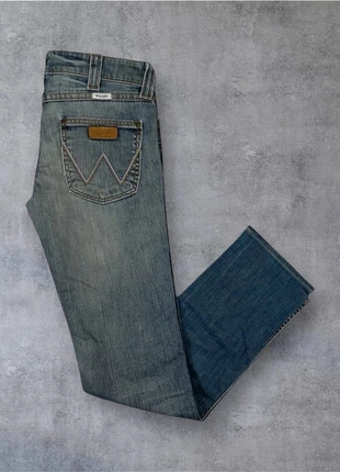 Jean Wrangler femme coupe droite bleu bicolore vintage denim W28 L34, marke: Wrangler, zustand: Sehr gut, größe: M / 38 / 10, 28,00 €, 30,10 € inklusive Vinted-Käuferschutz