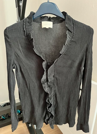 Chemisier Sézane soie 100% T34 femme élégant fluide chic noir, marque: Sézane, état: Très bon état, taille: XS / 34 / 6, 14,99 €, 16,44 € Protection acheteurs incluse