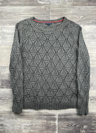 Pull d'hiver motif losange Tommy Hilfiger Gris taille L, marque: Tommy Hilfiger, état: Très bon état, taille: L / 40 / 12, 34,00 €, 36,40 € Protection acheteurs (Pro) incluse
