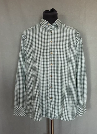 Chemise autrichienne traditionnelle homme Arido gris/vert 100 % coton T.43 (env. L moderne), marke: Arido, zustand: Sehr gut, größe: L, 28,00 €, 30,10 € inklusive Vinted-Käuferschutz