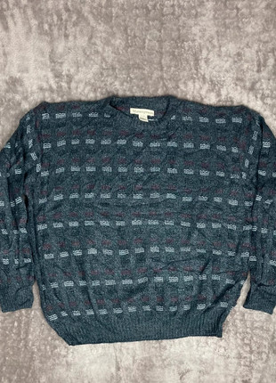 Pull Noir et Gris à motifs Ethnic Vintage, marque: Vintage Dressing, état: Bon état, taille: XL, 10,00 €, 11,20 € Protection acheteurs (Pro) incluse