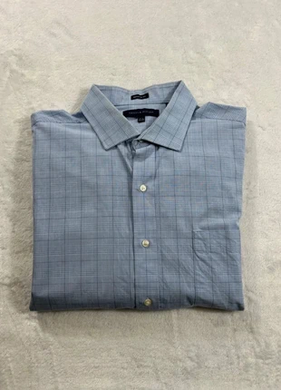 Chemise manches longues à carreaux regular fit Tommy Hilfiger - Taille XL Homme - Bleu clair Blanc, brand: Tommy Hilfiger, condition: Very good, size: XL, €10.00, €11.20 includes Buyer Protection