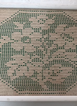 Quadro ad uncinetto, merk: Mano, staat: Nieuw zonder prijskaartje, € 10,00, € 11,20 inclusief Kopersbescherming