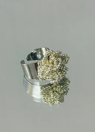 Handmade beaded adjustable ring silver plated, marke: ParShoooya, zustand: Neu, größe: Größenverstellbar, 12,99 €, 14,34 € inklusive Vinted-Käuferschutz